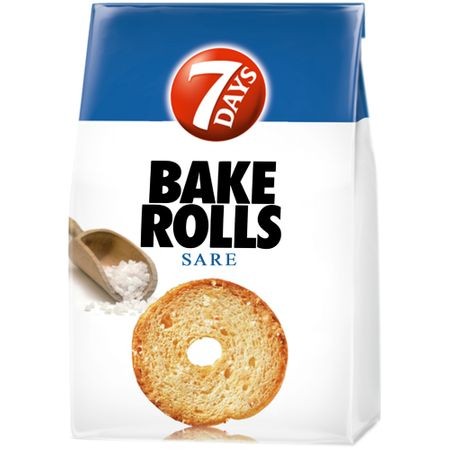 Rondele de paine cu sare Bake Rolls, 80g