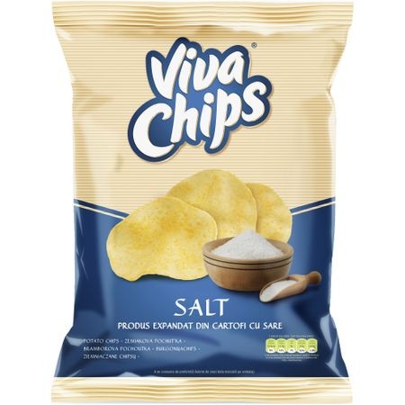 Chips cu sare Viva, 100g