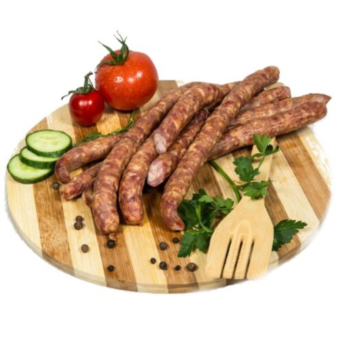 Carnati subtiri din carne de porc, afumati, 1 kg