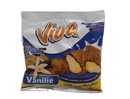 Pernite umplute cu crema de vanilie Viva, 100g