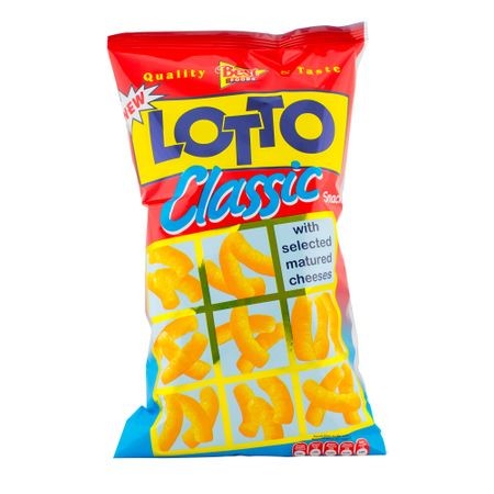 Snacks lassic cu aroma de cascaval Lotto, 80g