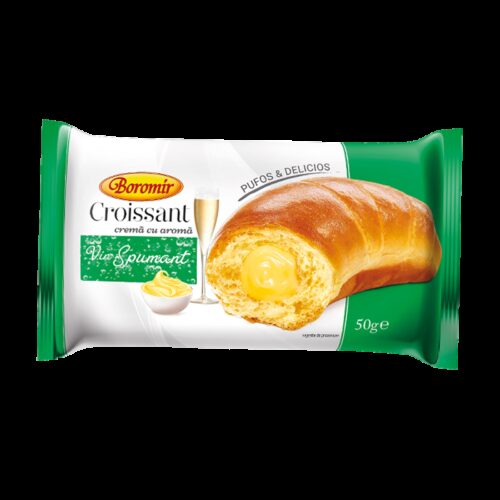 Croissant cremă cu aromă de vin spumant 50g